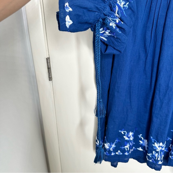 Roller Rabbit Lotus Embroidery Juniper Dress in Blue - Picture 6 of 11